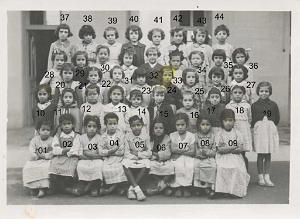 ECOLE MAGNAN FILLES 1955 CE2